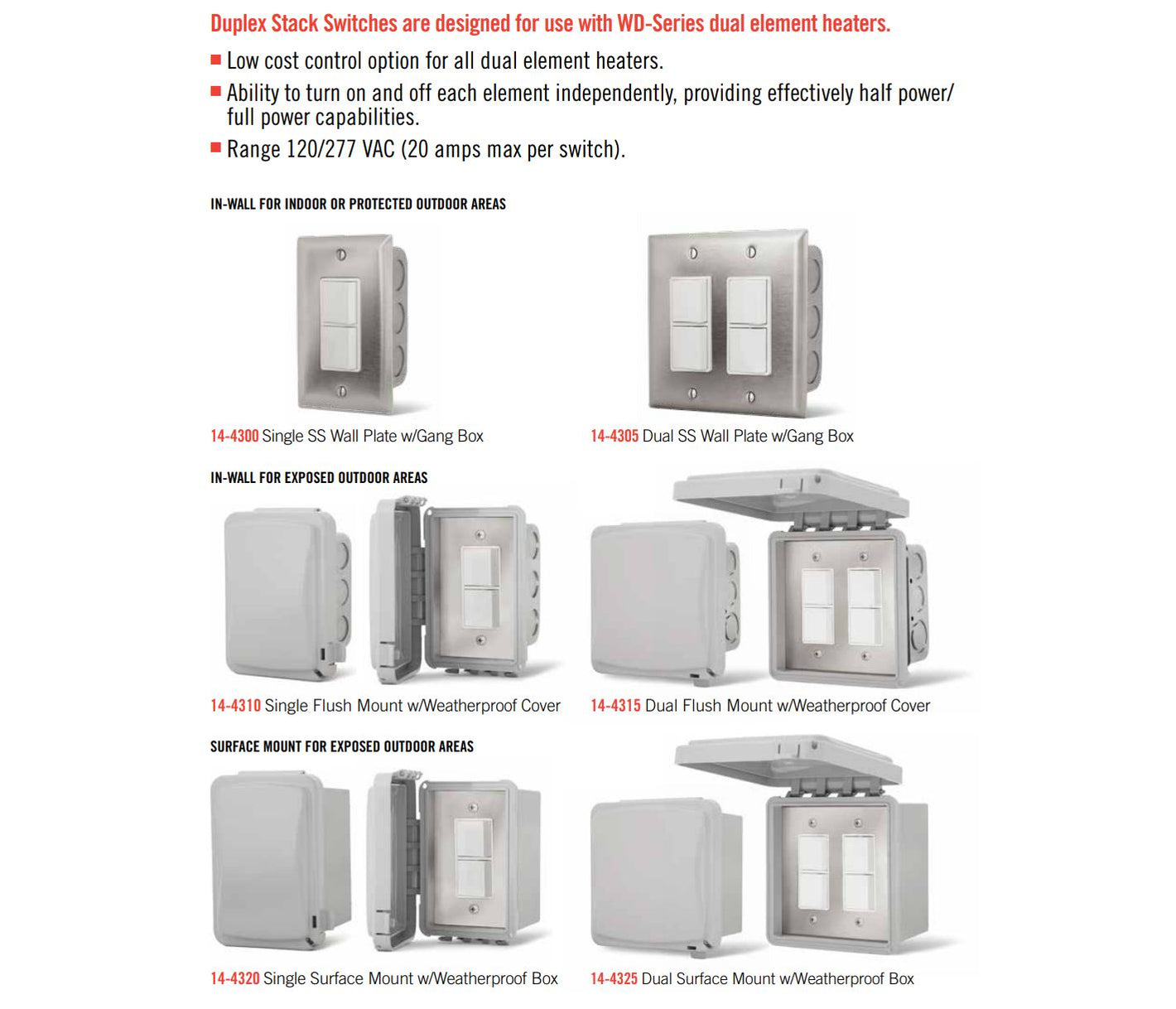 Infratech Duplex Switch