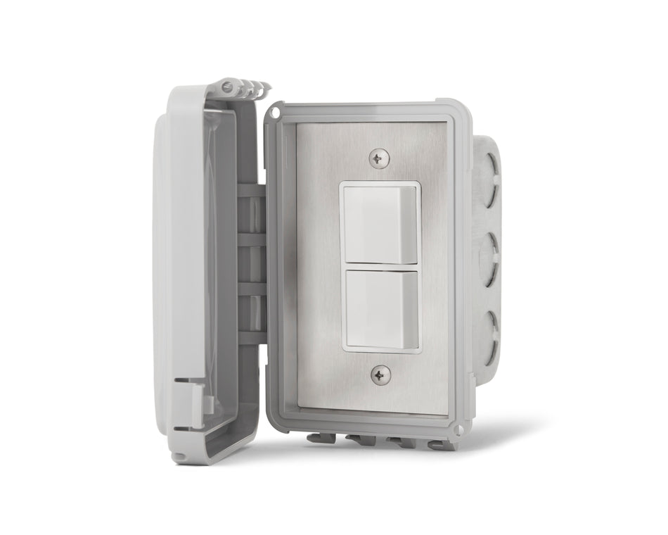 INFRATECH 14-4310 Single Duplex Switch with Weatherproof Cover for In Wall Installation