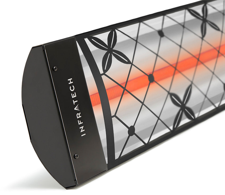 Infratech C2024BL4 – 39″ 2000W 240V Electric Heater with TRADITIONAL MOTIF Fascia, BLACK