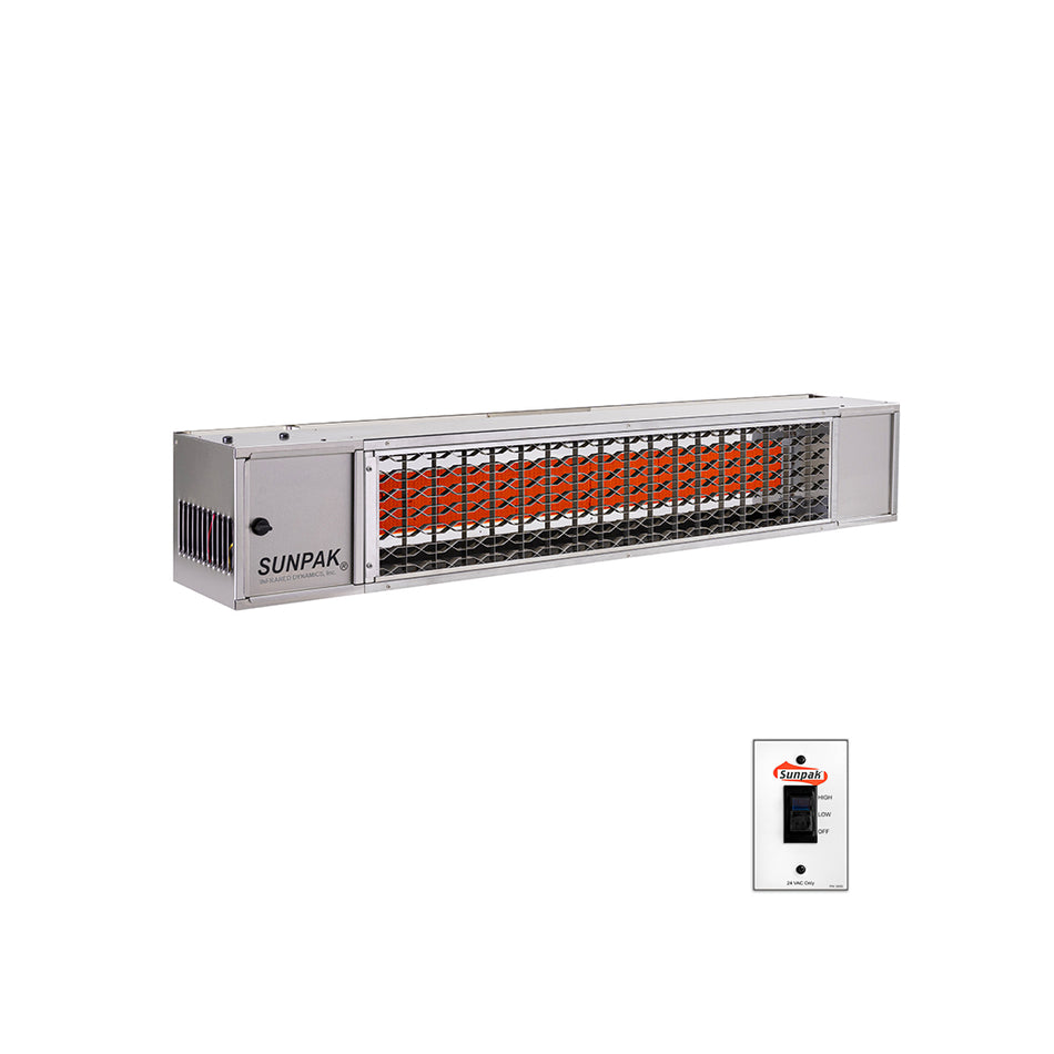 SUNPAK S34 TSH TWO STAGE HARDWIRED 25,000 TO 34,000 BTU Natural Gas or Liquid Propane Infrared Heater