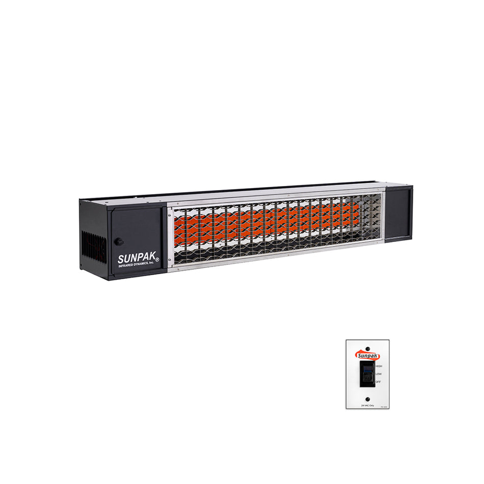 Sunpak S34-TSH 48″ Two-Stage Infrared Gas Patio Heater – 25,000/34,000 BTU (Natural Gas or Propane)