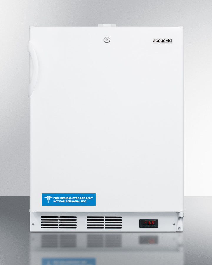 Summit ACF48WADA 24″ Wide ADA-Height Built-In All-Freezer – Frost-Free, White Cabinet