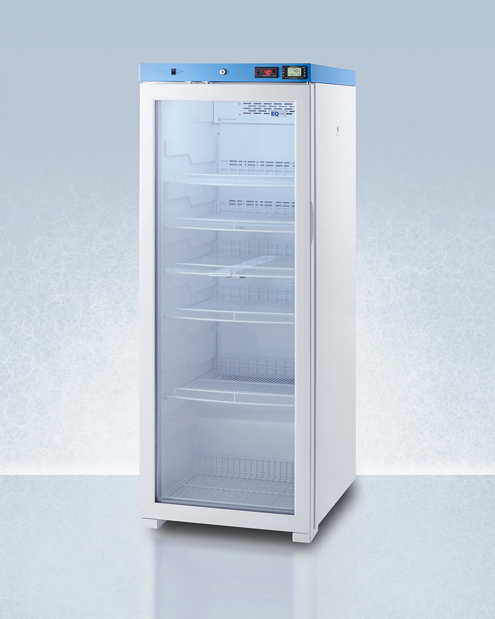 Summit ACR1322G 24″ Wide Upright Medical/Healthcare Refrigerator – 12.71 cu. ft Capacity, Glass Door, +2–+8 °C Digital Control – White Cabinet