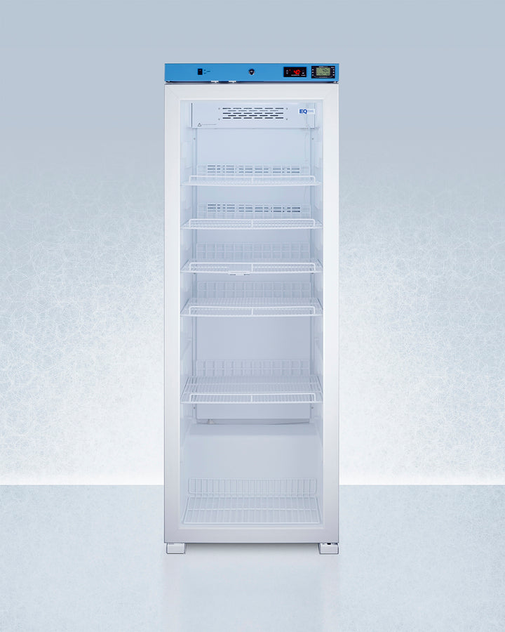 Summit ACR1322G 24″ Wide Upright Medical/Healthcare Refrigerator – 12.71 cu. ft Capacity, Glass Door, +2–+8 °C Digital Control – White Cabinet