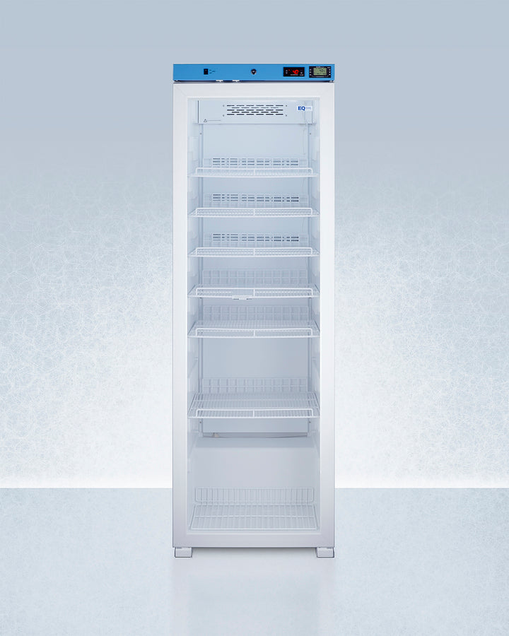 Summit ACR1602G 24″ Wide Upright Medical/Healthcare Refrigerator – 15.53 cu ft Glass Door, 2-8 °C Digital Control, White Cabinet