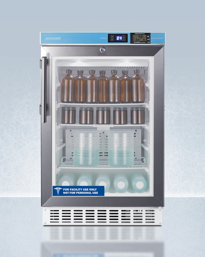 Summit ACR45LCAL 20" Wide 2.65 Cu.Ft. Pharmacy Vaccine Refrigerator – ADA Compliant, Frost-Free, White