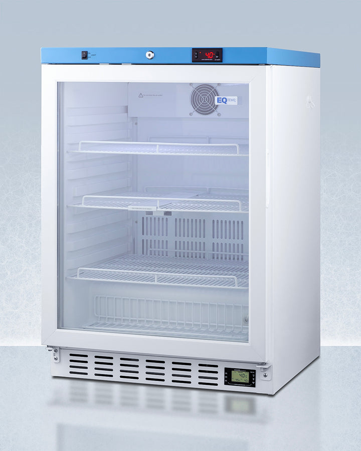 Summit ACR52G 24″ Wide Built-In Medical Refrigerator – Glass Door, White Cabinet