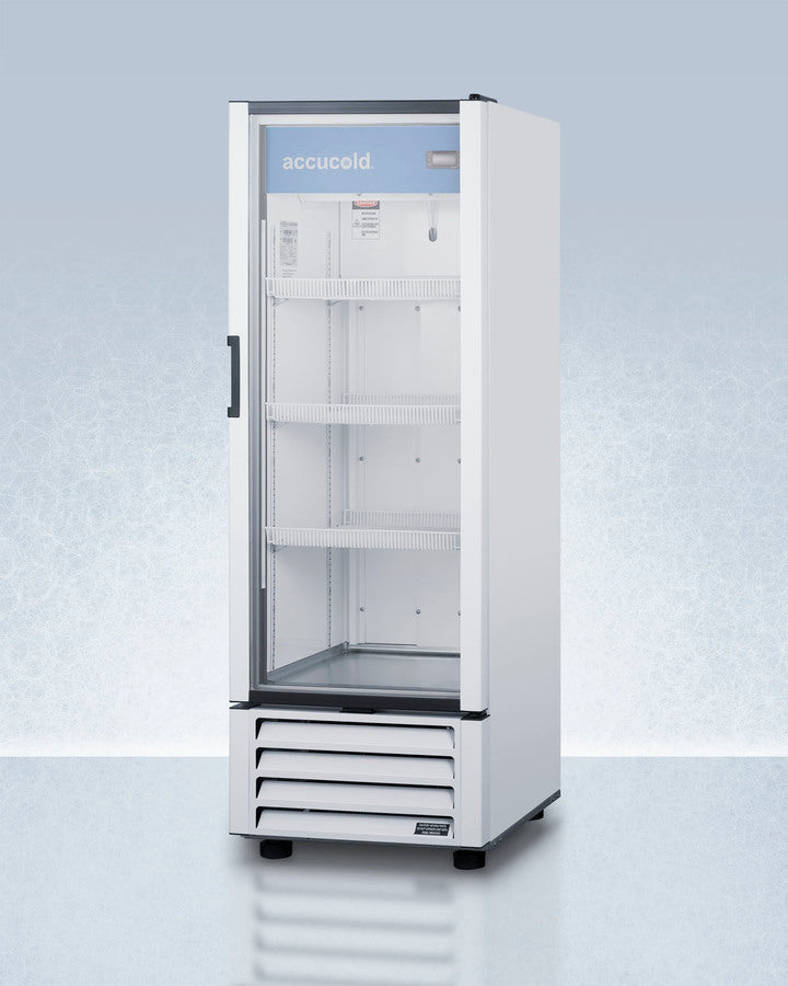 Summit ACR82L 21″ Wide Medical-Grade Refrigerator – 7.56 cu. ft., Glass-Door, 2–8 °C, White Cabinet