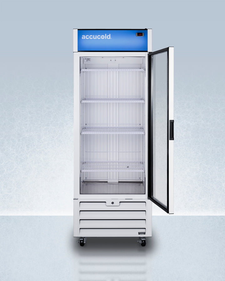 Summit/Accucold AFG26MLRH 21.34 cu. ft. Upright Healthcare Freezer – Glass Door, White Cabinet