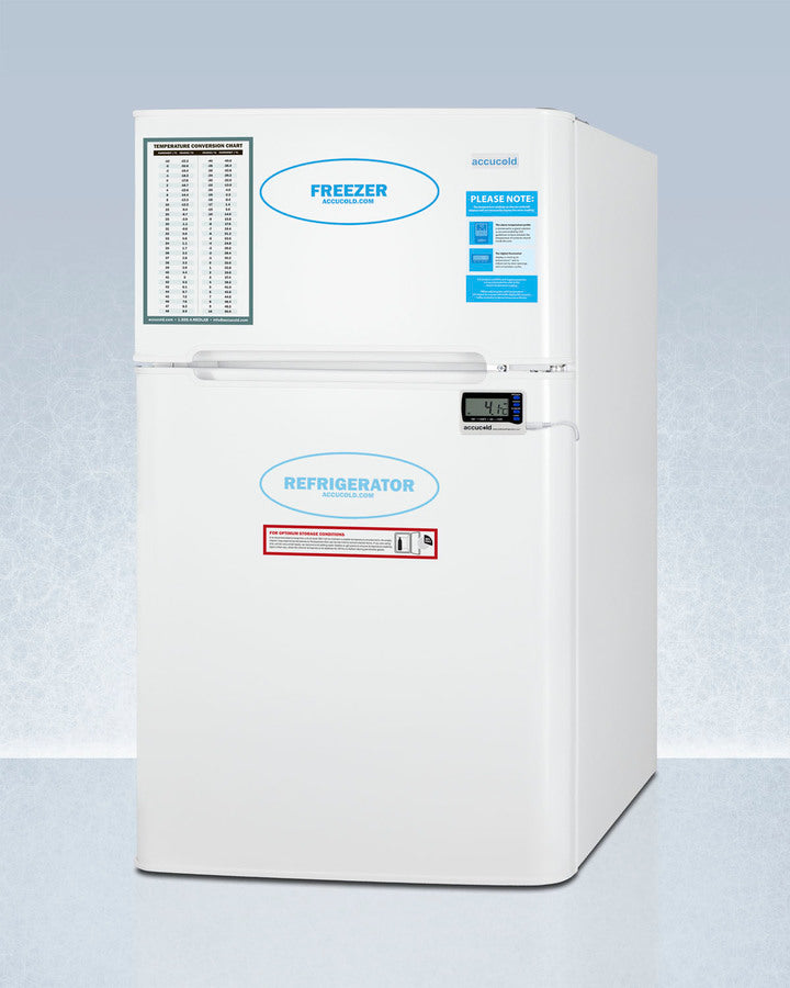 Summit AGP34RFADA 19″ Wide ADA-Height General Purpose Refrigerator-Freezer – White Cabinet