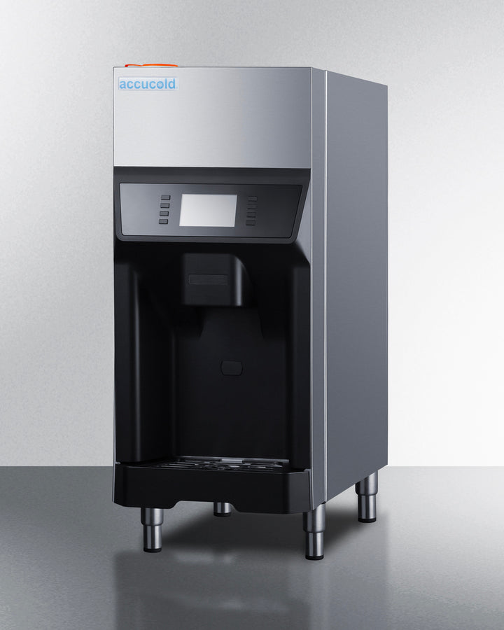 Summit AIWD220 220 lb/Day Nugget Ice & Water Dispenser – Stainless Steel Cabinet, 14″ Wide