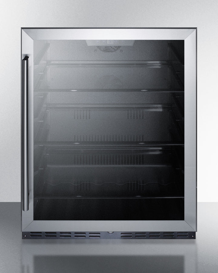 Summit AL57G 24″ Wide Built-In ADA Commercial Beverage Center – Frost-Free Glass Door, 5.0 cu. ft.