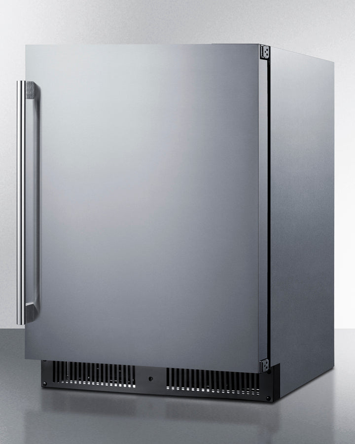 Summit ALFZ53CSS 24″ Wide ADA-Height Built-In All-Freezer – Stainless Steel Door, Frost-Free, 3.7 cu. ft.
