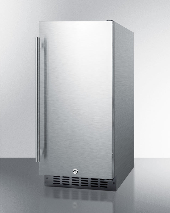 Summit ALR15BCSS 15″ Wide Built-In ADA All-Refrigerator — Stainless Steel