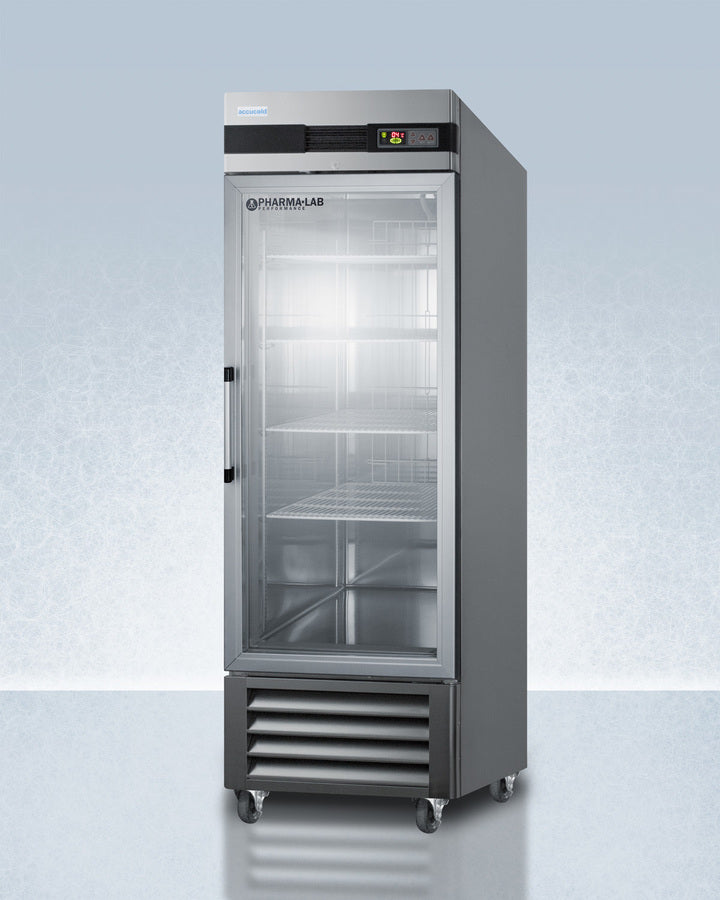 Accucold ARG23ML 23 cu ft Upright Medical/Pharmacy Refrigerator – Stainless Steel, Glass Door, Digital Control