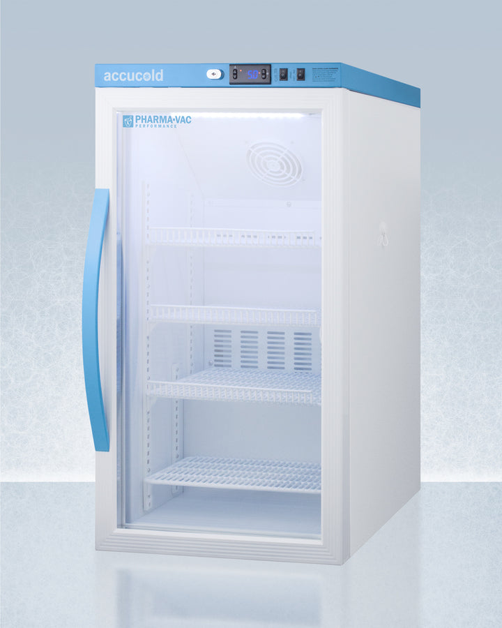 Accucold ARG3PV 3.0 cu. ft. Vaccine / Pharma Refrigerator – Glass-Door, +2 to +8 °C, Automatic Defrost