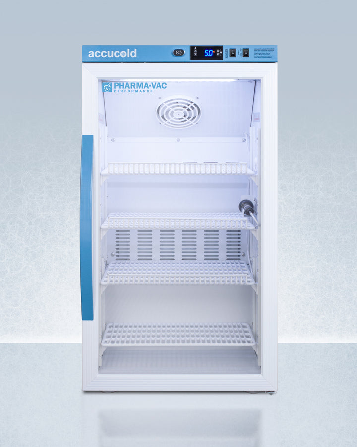 Accucold ARG3PV 3.0 cu. ft. Vaccine / Pharma Refrigerator – Glass-Door, +2 to +8 °C, Automatic Defrost