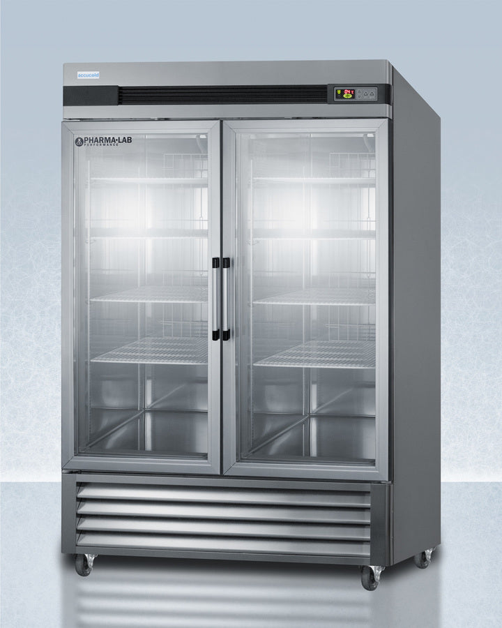 Accucold ARG49ML 49 cu.ft. Upright Pharmacy/Medical Refrigerator – Glass Doors, Stainless-Steel Cabinet