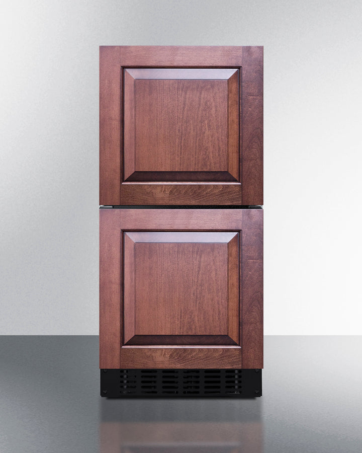 Summit ASDR1524PNR 15″ Wide ADA-Height 2-Drawer All-Refrigerator – Panel-Ready, Stainless Steel Construction