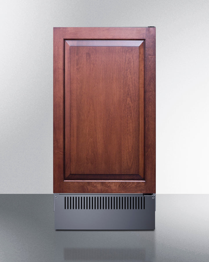 Summit BIM182OSIF 18″ Wide Built-In/Outdoor Clear Ice Maker – Panel-Ready, Stainless Steel Cabinet