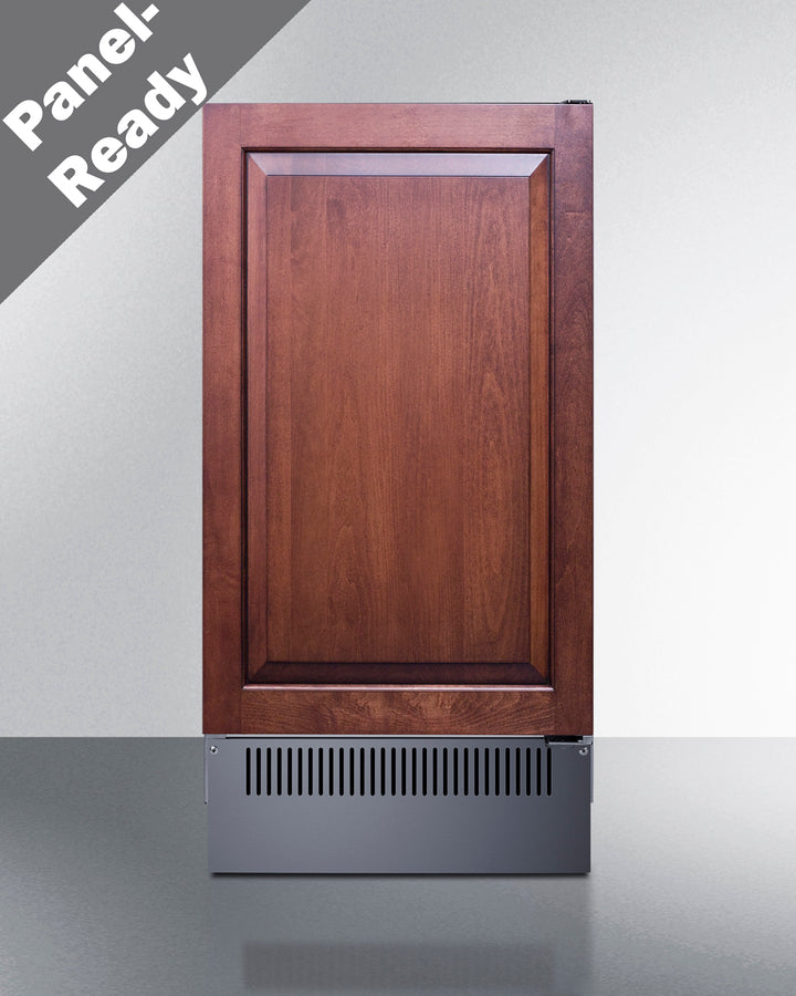 Summit BIM182IF 18″ Wide Built-In Clear Ice Maker – Panel-Ready Door, 60 lb/Day Production, 33 lb Storage