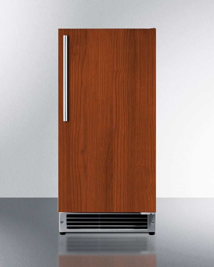 Summit BIM26H32IF 15″ Wide 25 lb/Day Drain-Free Built-In Icemaker – Panel-Ready, ADA Height