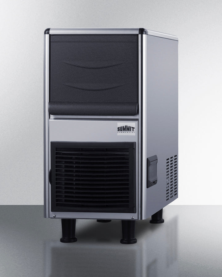 Summit BIM55BU 55 lb Commercial Bullet Ice Machine – Slim 15″ Width, Clear Bullet Ice, Stainless-Steel Cabinet