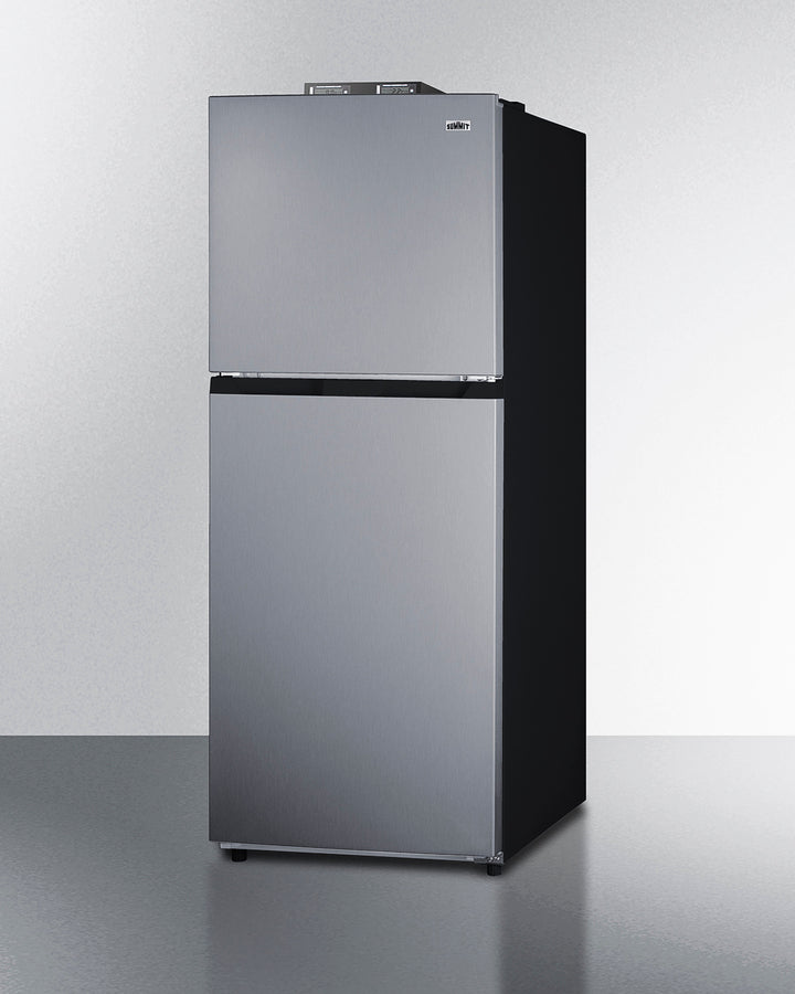 Summit BKRF1089PL 24″ Wide 10.1 cu.ft Break Room Refrigerator-Freezer – Stainless Steel Look