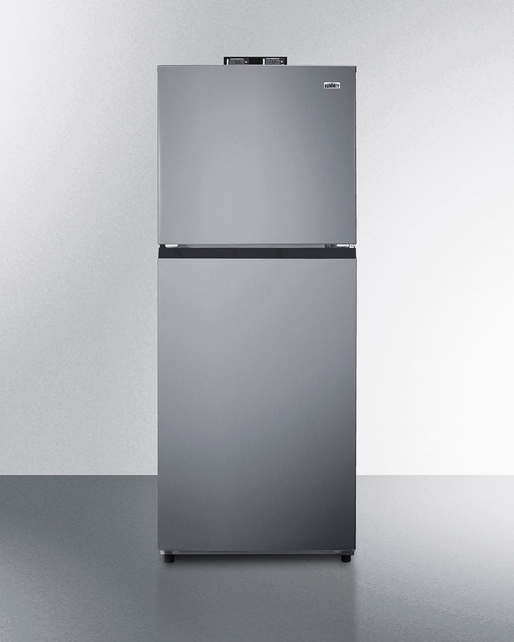 Summit BKRF1089PL 24″ Wide 10.1 cu.ft Break Room Refrigerator-Freezer – Stainless Steel Look
