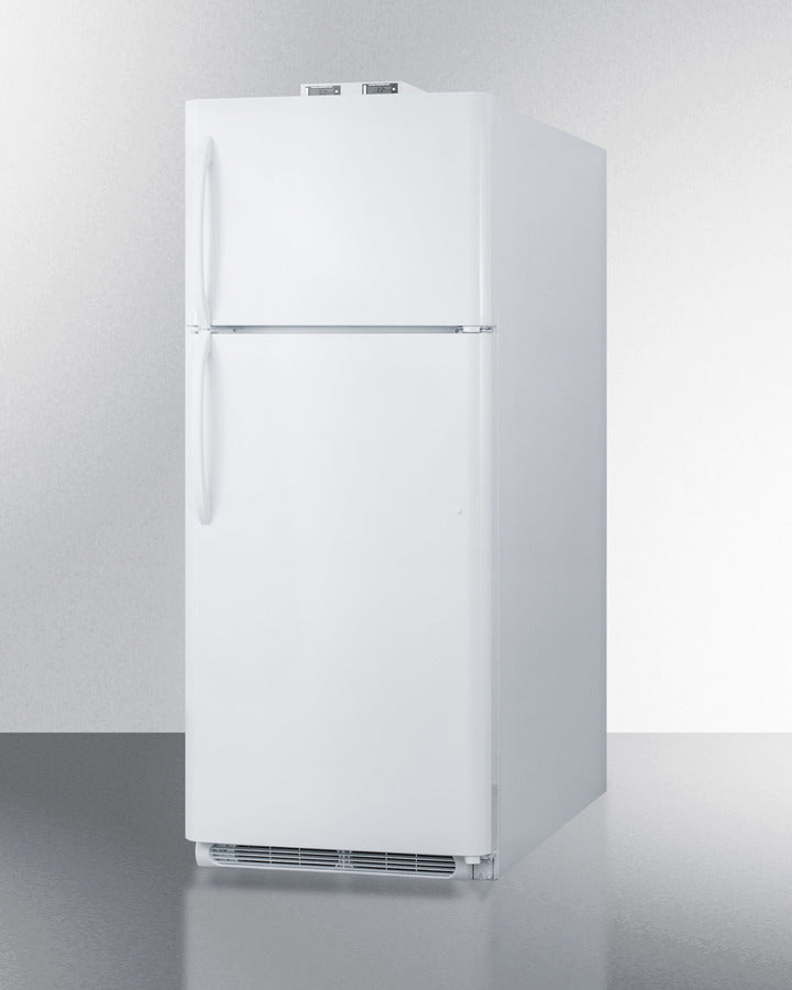 Summit BKRF18W 30″ Wide Break-Room Refrigerator-Freezer – 18 cu. ft Capacity, Frost-Free, White Cabinet