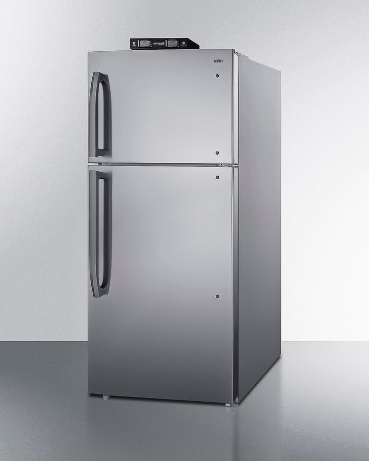 Summit BKRF21SS 30″ Wide Break-Room Refrigerator-Freezer – 20.5 cu ft Capacity, Frost-Free, Stainless Steel Doors