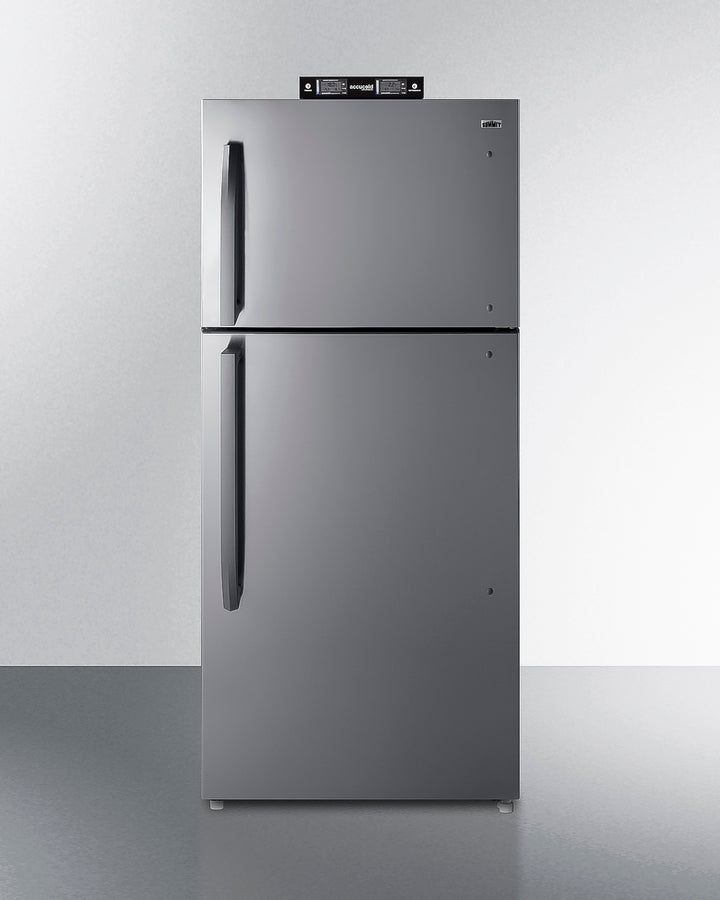 Summit BKRF21SS 30″ Wide Break-Room Refrigerator-Freezer – 20.5 cu ft Capacity, Frost-Free, Stainless Steel Doors