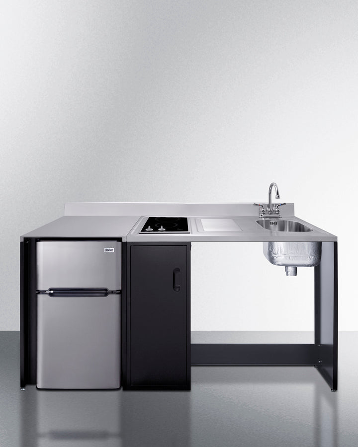 Summit CK72ADARBF 72″ Wide Barrier-Free All-in-One Kitchenette – ADA-Compliant Counter Height