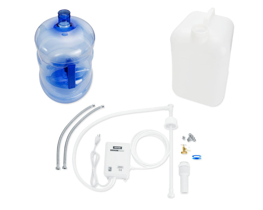 Summit CKPUMPKIT “No-Plumbing” Water Pump Kit – 5 Gallon Fresh Jug + 6 Gallon Waste Tank, 110 V Pump, Hardware Included