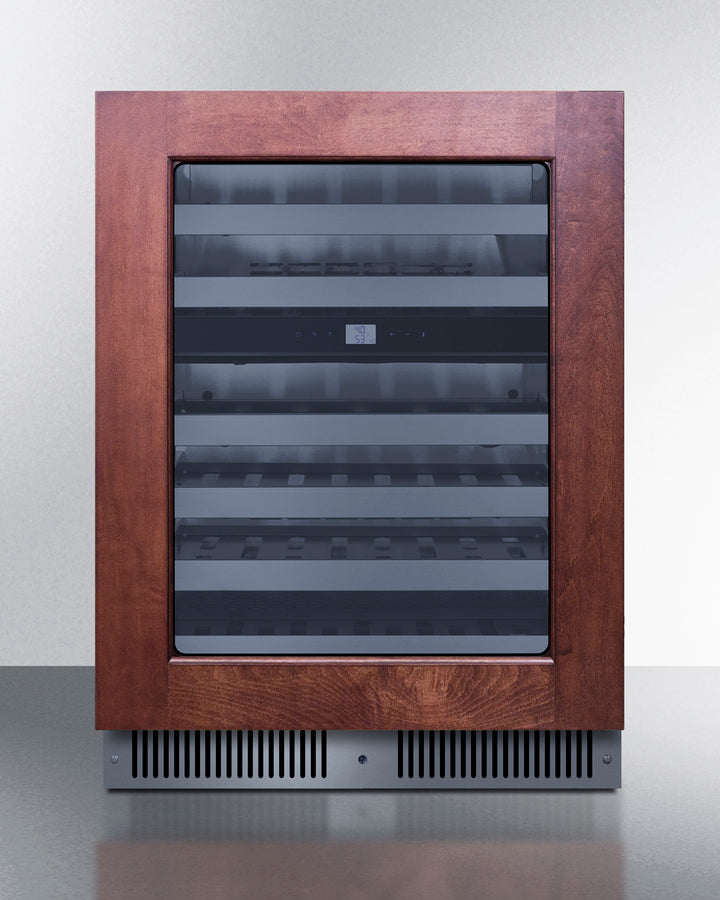 Summit CL244WC2PNR 24″ Wide Dual-Zone Built-In Undercounter Wine Cellar – Panel-Ready Door Frame