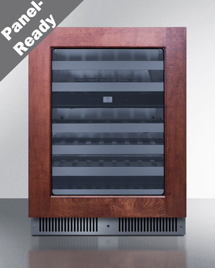 Summit CL244WC2PNR 24″ Wide Dual-Zone Built-In Undercounter Wine Cellar – Panel-Ready Door Frame