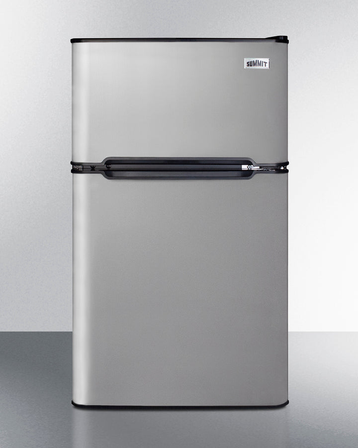Summit CP34BSS 19″ Wide 2-Door Refrigerator-Freezer – Stainless Steel Door / Black Cabinet