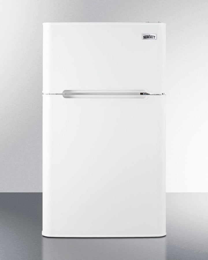 Summit CP34WADA 19″ ADA-Height 2-Door Refrigerator-Freezer – White Cabinet