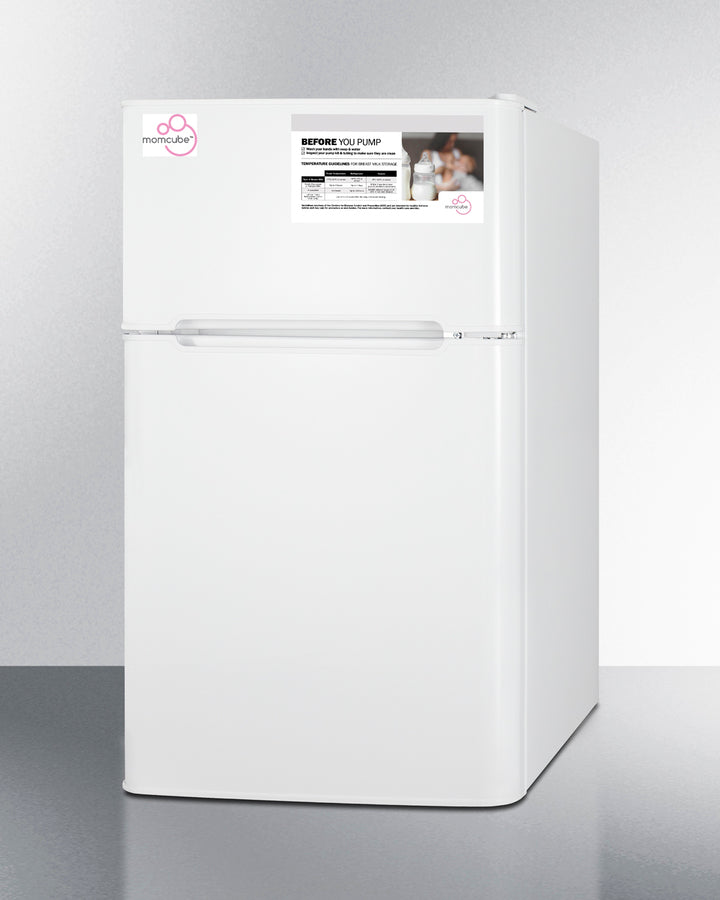 Summit CP34WMC 19″ Wide MOMCUBE® Refrigerator-Freezer – White Cabinet