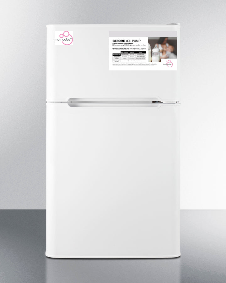 Summit CP34WMC 19″ Wide MOMCUBE® Refrigerator-Freezer – White Cabinet