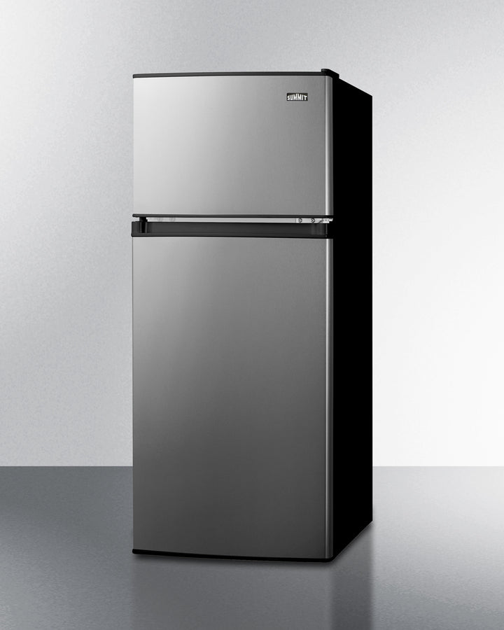 Summit CP73PL 19″ Wide 4.5 cu.ft Top-Freezer Refrigerator-Freezer – Stainless-Look Compact