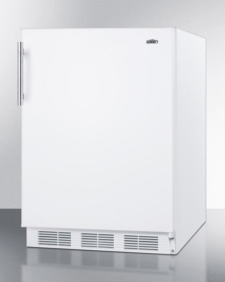 Summit CT661WADA 24″ Wide ADA-Height Refrigerator-Freezer – White Cabinet