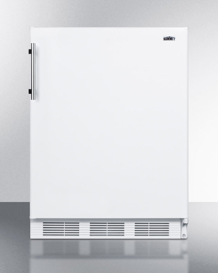 Summit AL650W 24″ Wide Freestanding ADA-Compliant Refrigerator-Freezer – White Finish, 5.1 cu ft Capacity