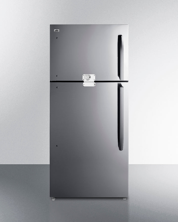 Summit CTR21PLLLF2 30″ Wide Top-Freezer Refrigerator-Freezer – 20.5 cu. ft., Frost-Free, Textured Gray Cabinet, Lockable