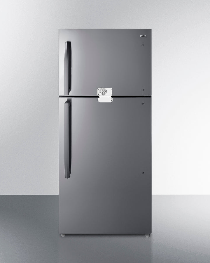 Summit CTR21PLLLF2 30″ Wide Top-Freezer Refrigerator-Freezer – 20.5 cu. ft., Frost-Free, Textured Gray Cabinet, Lockable