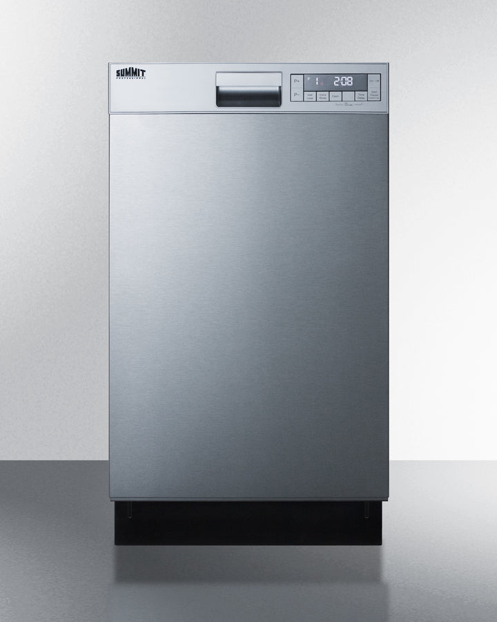 Summit DW18SS4ADA 18″ Wide Built-In Dishwasher – Stainless Steel Door (ADA Compliant)