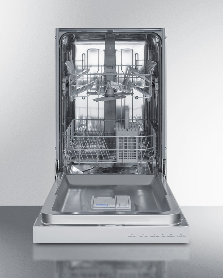Summit DW18SS4ADA 18″ Wide Built-In Dishwasher – Stainless Steel Door (ADA Compliant)
