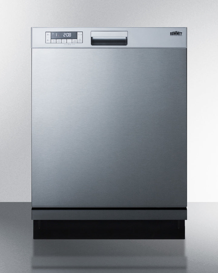 Summit DW2435SS 24″ Wide Built-in Dishwasher – Stainless Steel Door, Full-Height (34.5″ H)