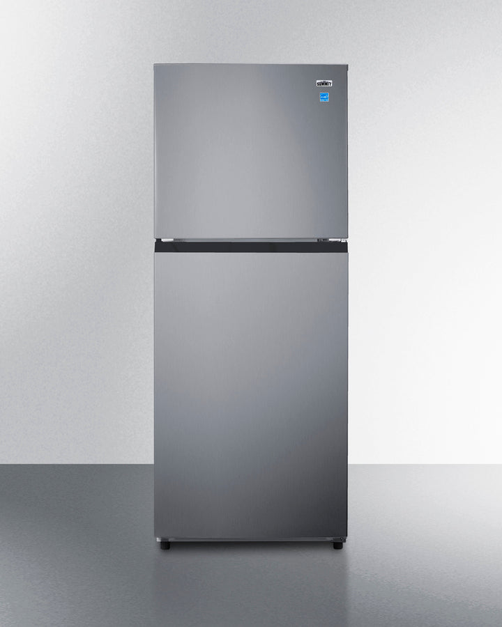 Summit FF1089PL 24″ Wide Top-Mount Refrigerator-Freezer – 10.1 cu. ft., Frost-Free, Stainless-Look Doors