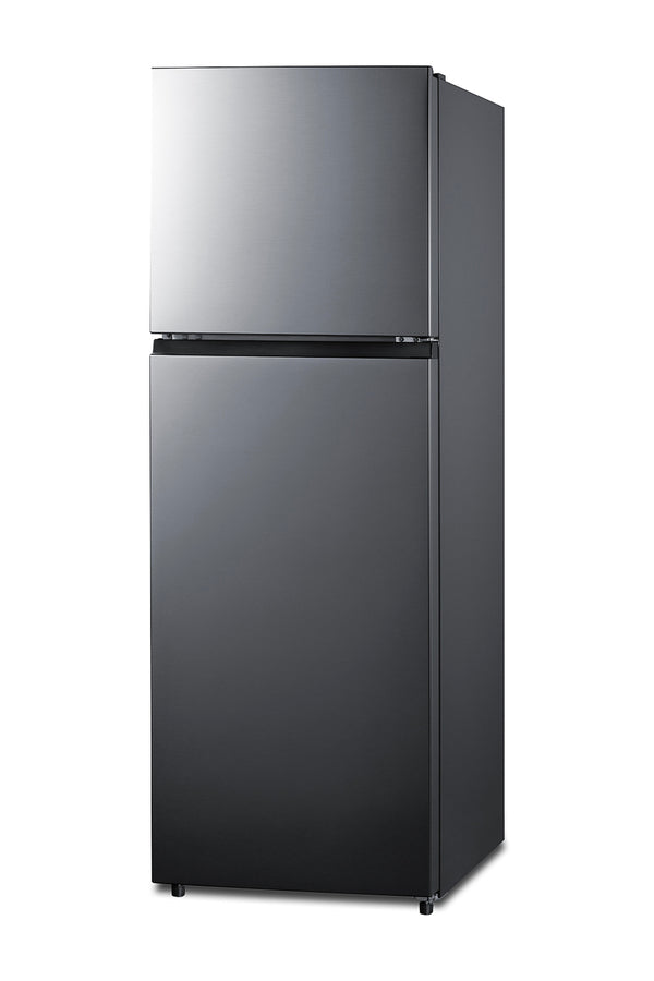 Summit FF1142PLIM 24" Wide 11.6 cu.ft. Top Freezer Refrigerator-Freezer with Icemaker – Stainless Look